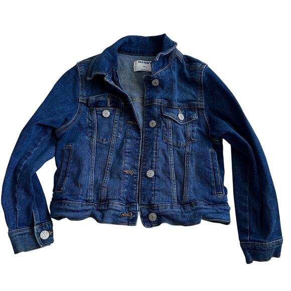 Old Navy Medium Wash Denim Jacket - Girls Size Small - Picture 1 of 4